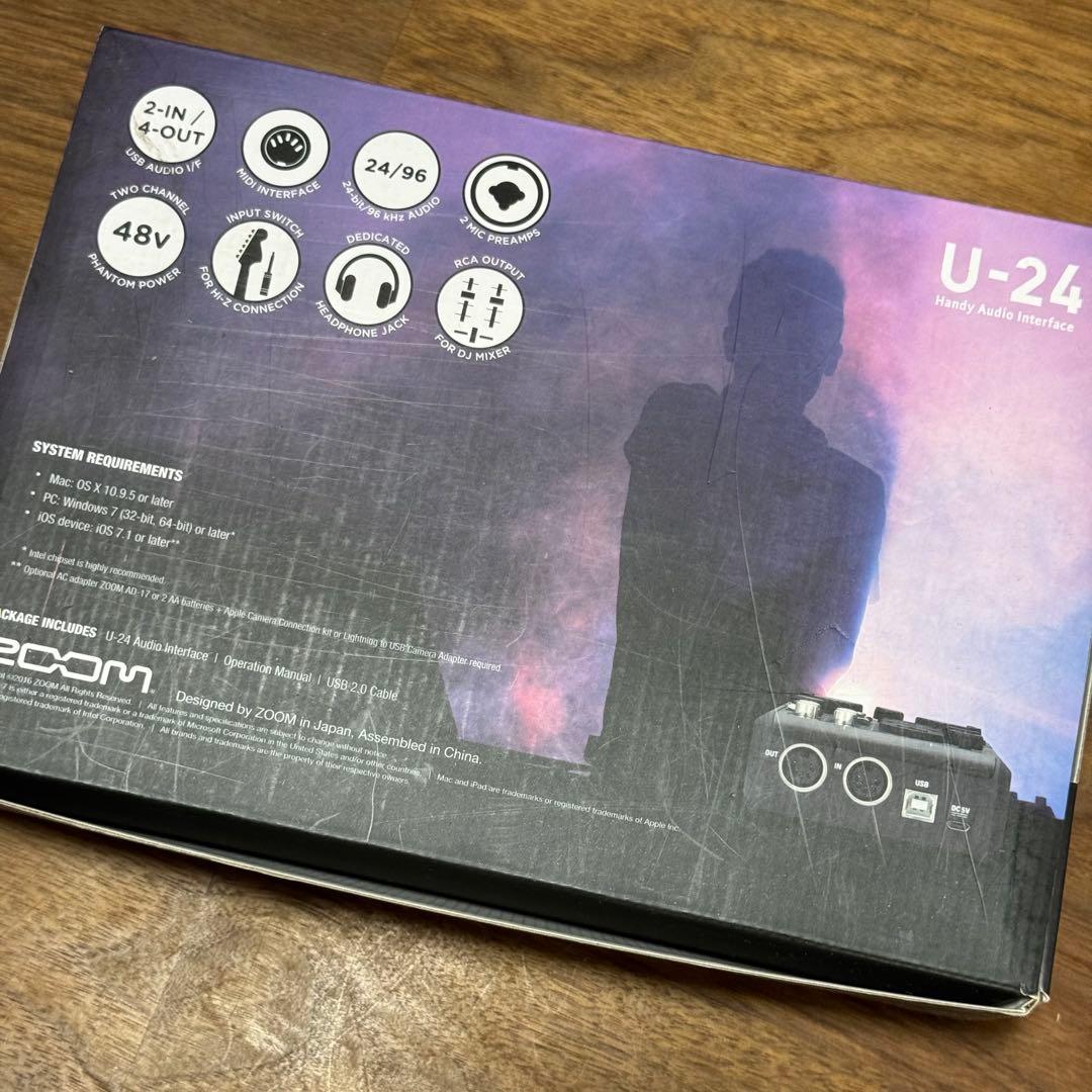 ZOOM U-24 オーディオインターフェイス