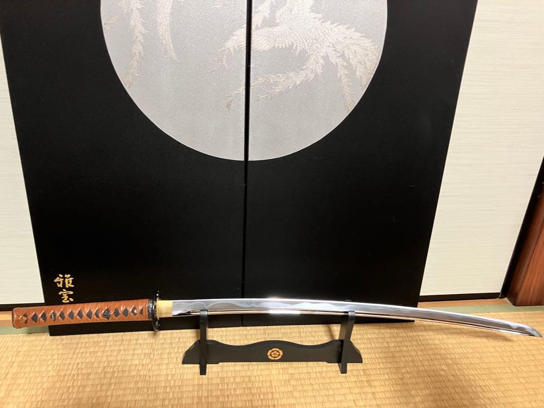 名刀 へし切長谷部　本革 超美品 信長 国産 居合刀　模造刀 戦国 刀