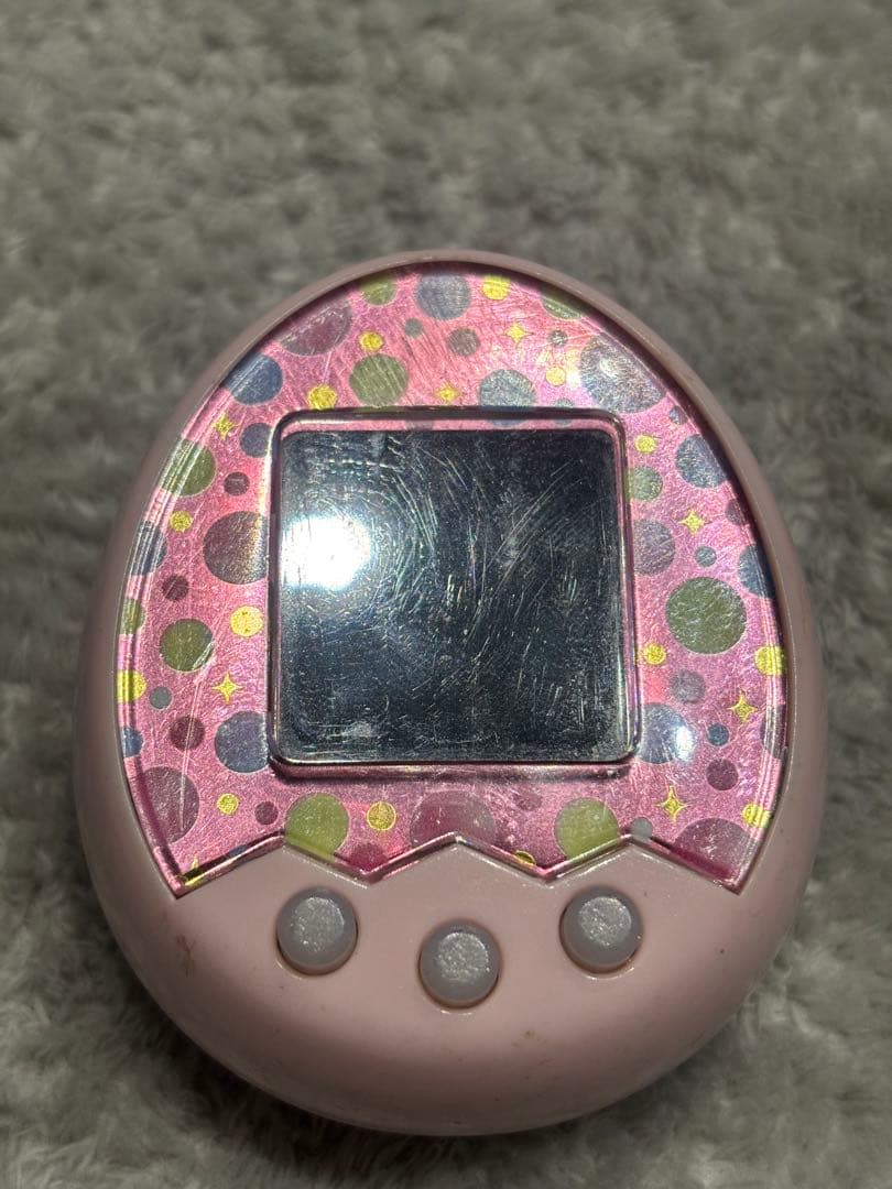 たまごっちみくす　ピンク カラフルドット