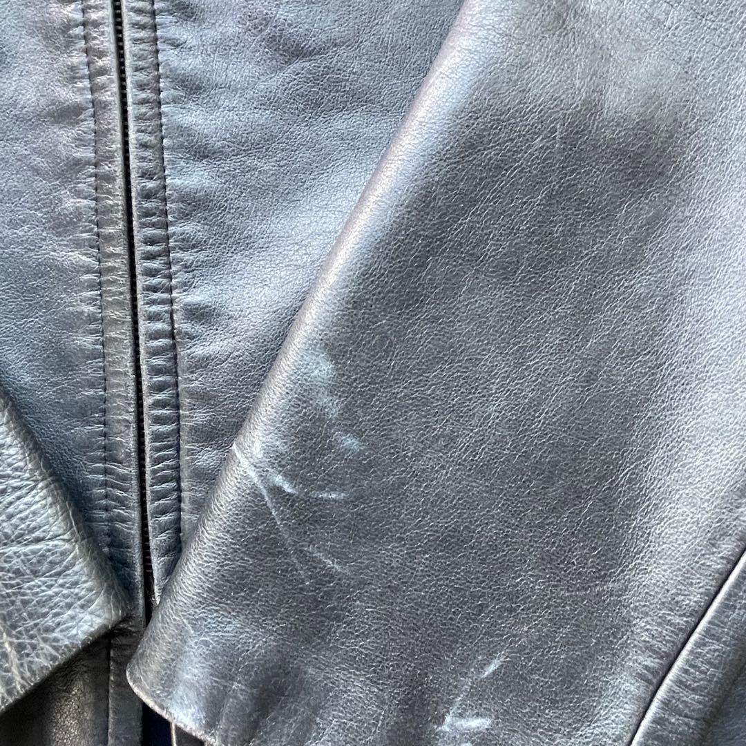 APC アーペーセー　フランス製　レザージャケット　シングルライダース　牛革