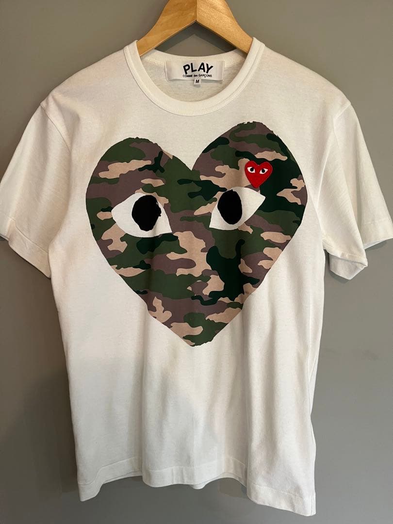 PLAY Comme des Garçons 迷彩ハートTシャツ Mサイズ