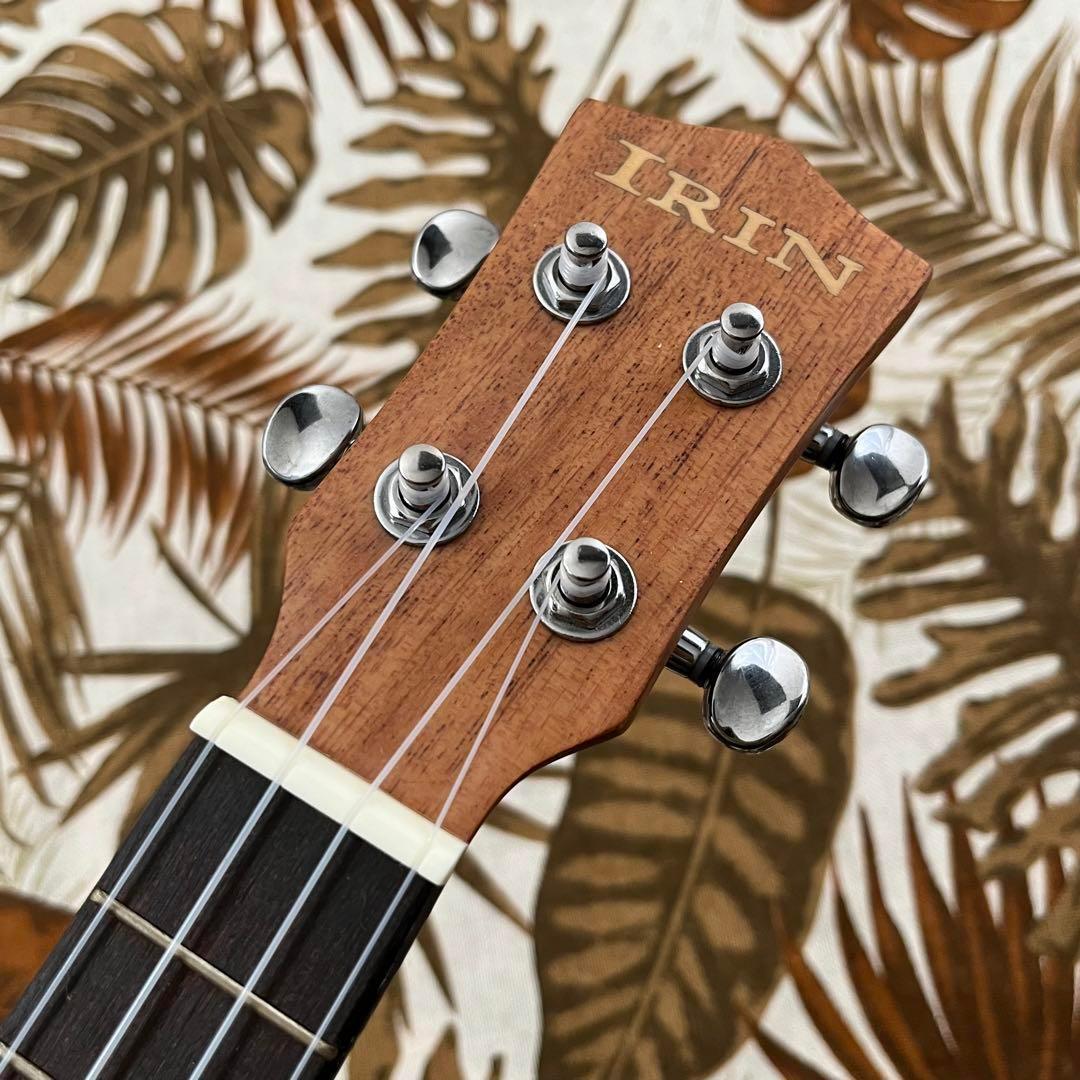 【IRIN】マホガニー材・アバロン貝のコンサートウクレレ【ウクレレ専門店】