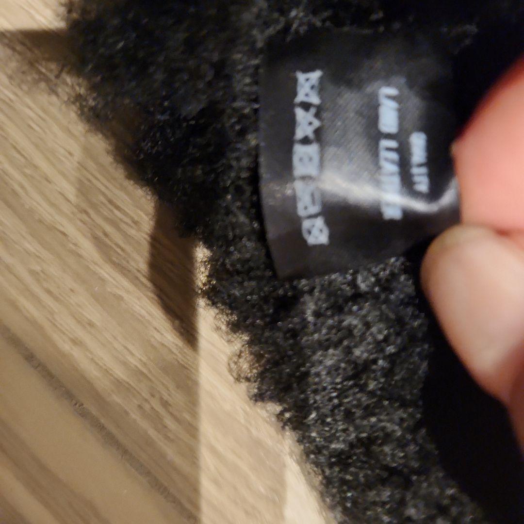 ユリウスJULIUSブラックラムレザーフィンガーレスモコモコグローブ