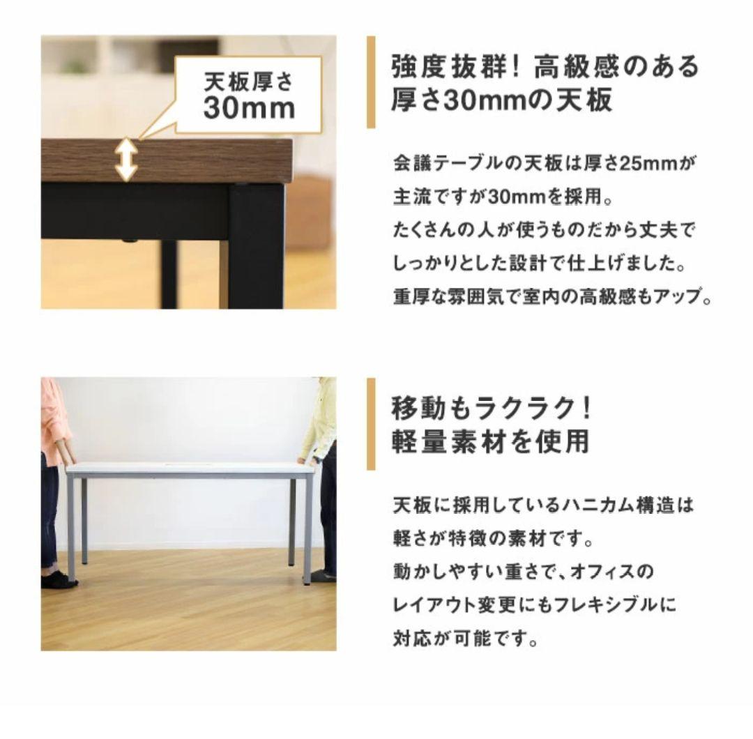 会議テーブルセット W1200×D600×H720mm 4人用
