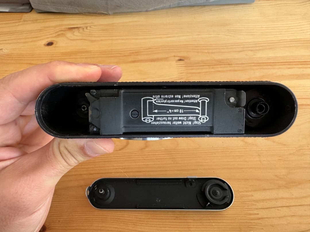 フィルムカメラ Leica IIIf red dial & W Nikkor 35mm f2.5