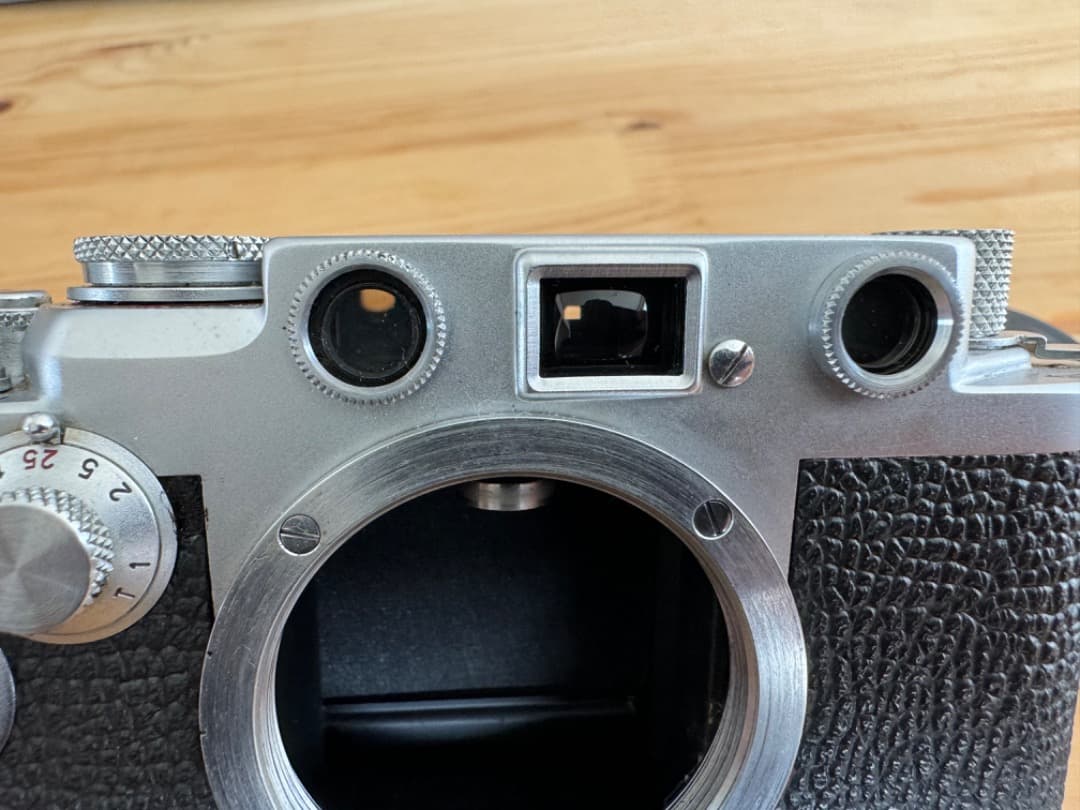 フィルムカメラ Leica IIIf red dial & W Nikkor 35mm f2.5