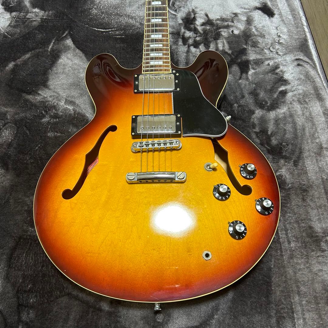 Burny エレキギター サンバースト　楽器 ソフトケース付き