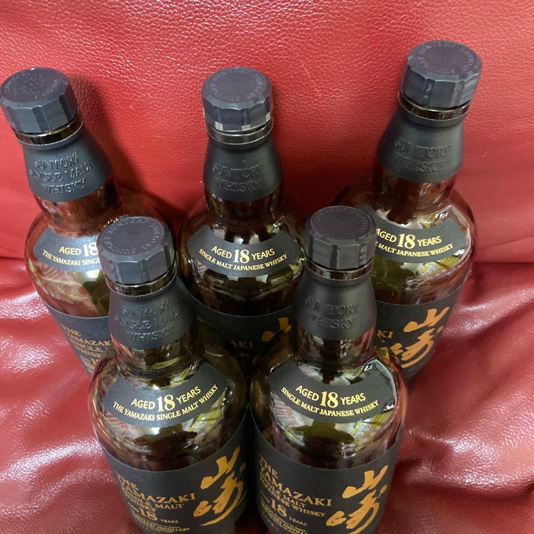 高級 国産ウィスキー 山崎１８年 空瓶