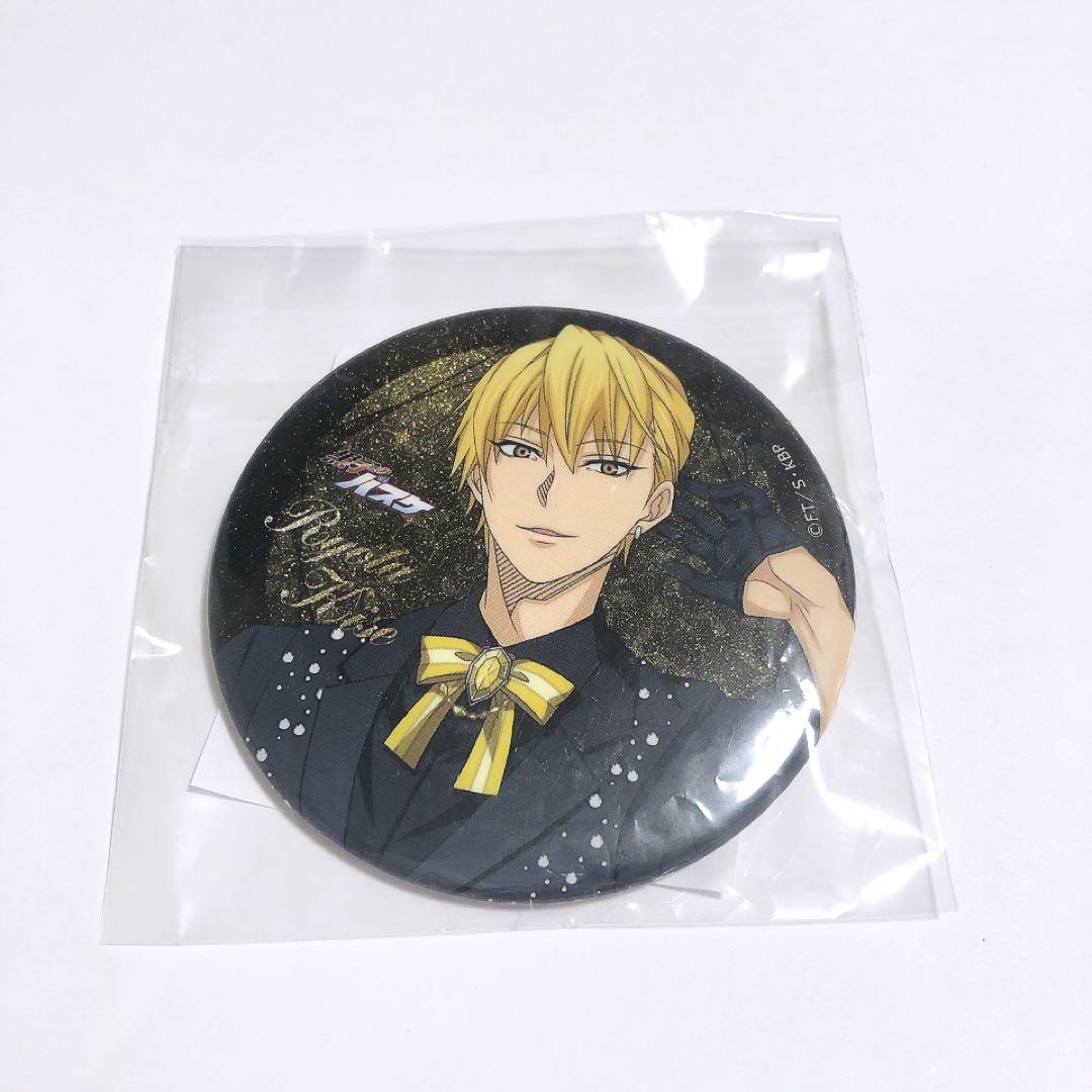 黒バス 黄瀬涼太 缶バッジ 75mm キラキラ缶バッジ 黒スーツ