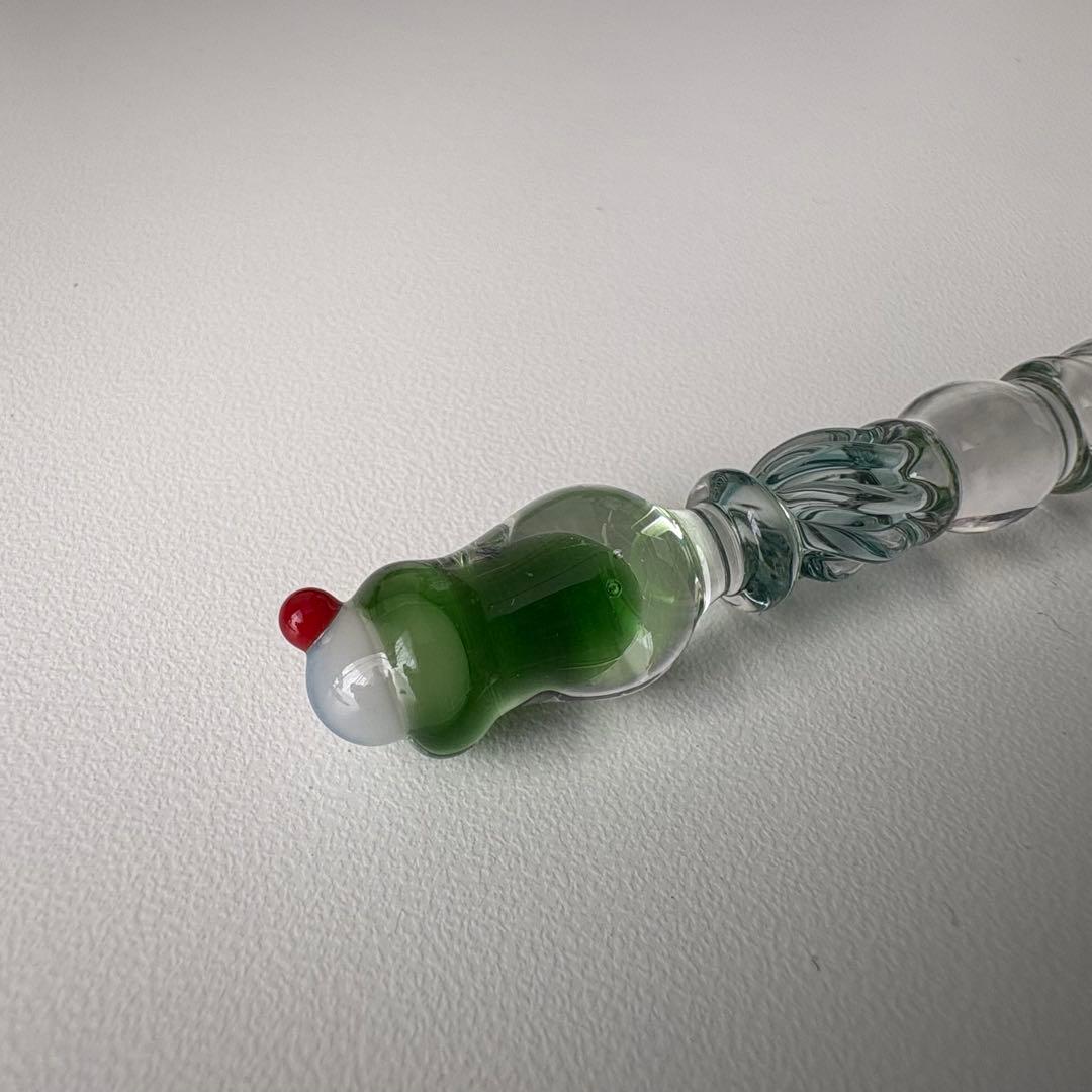 paraglass 恋するガラスペン クリームソーダ グリーンガラスペン 緑