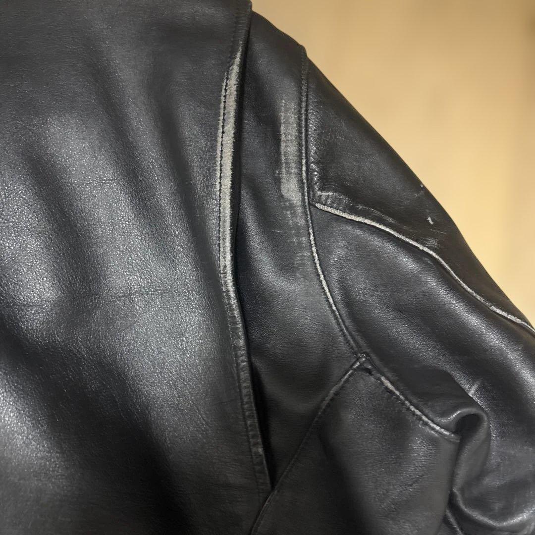 ア*k様 VANSON 黒レザー シングルライダース ジャケット