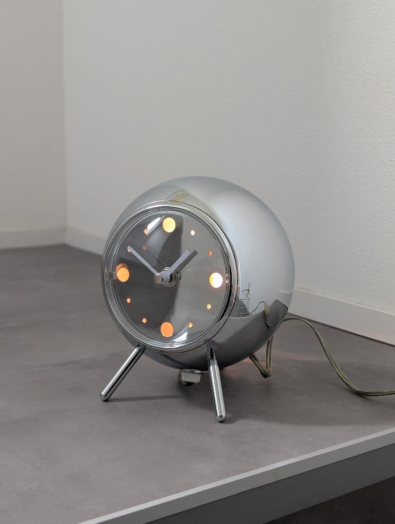 90's-00's Y2K スペースエイジ テーブルクロックランプ ヴィンテージ