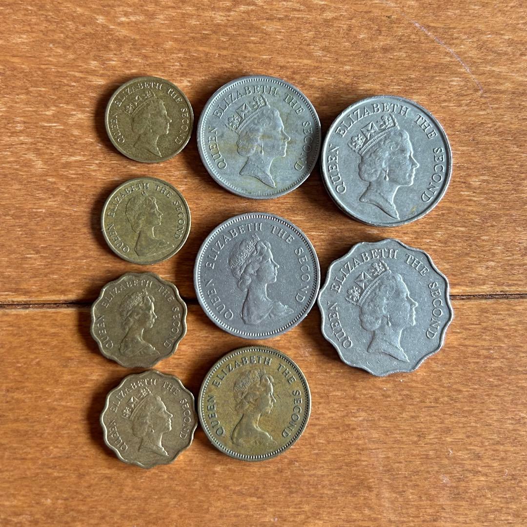 【超希少・香港返還前】旧紙幣・硬貨コンプリートセット（エリザベス女王）