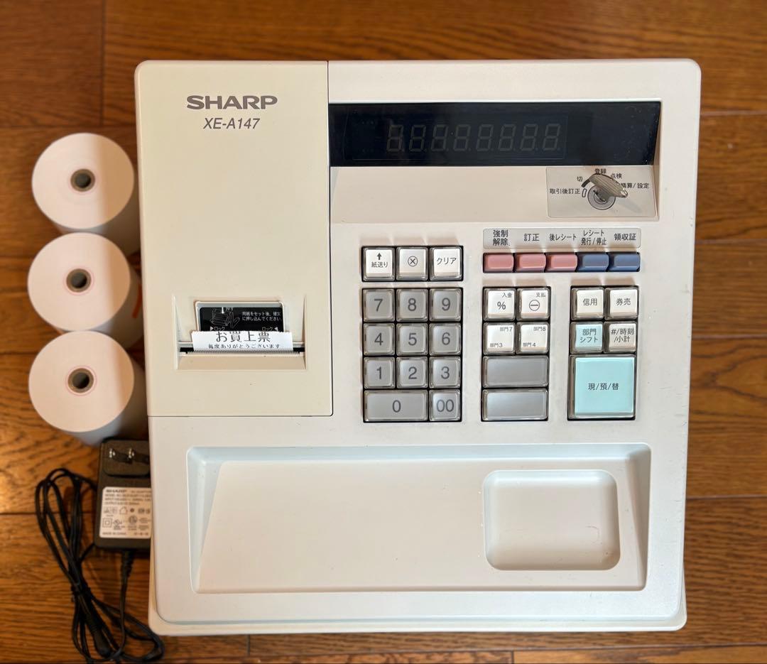 SHARP XE-A147 レジスター ホワイト