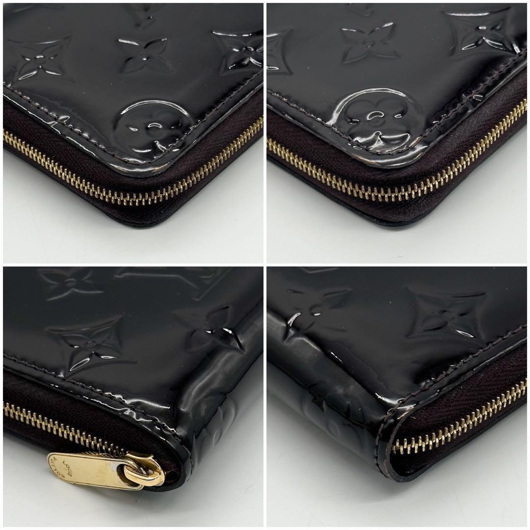 美品 ジッピーパース ヴェルニ アマラント モノグラム 小銭入れ