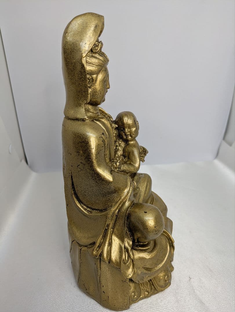 ☆b578、観音菩薩 装飾品 仏像 彫刻 禅 庭園 彫像