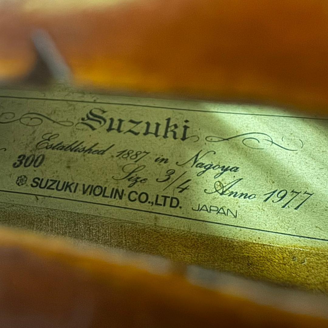 ☆鈴木バイオリン　バイオリン　3/4　No.300　1977年製　スズキ