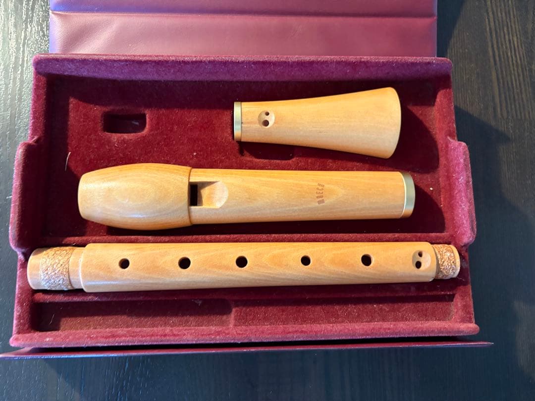 木製 アルトリコーダー ケース付き