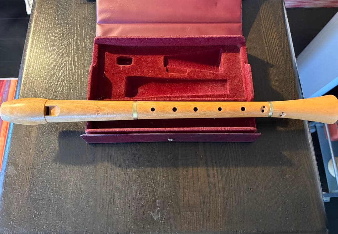 木製 アルトリコーダー ケース付き