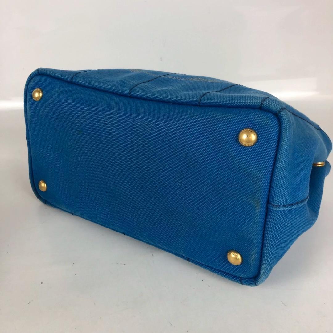 PRADA プラダ カナパ ハンドバッグ ブルー レディース ブランド