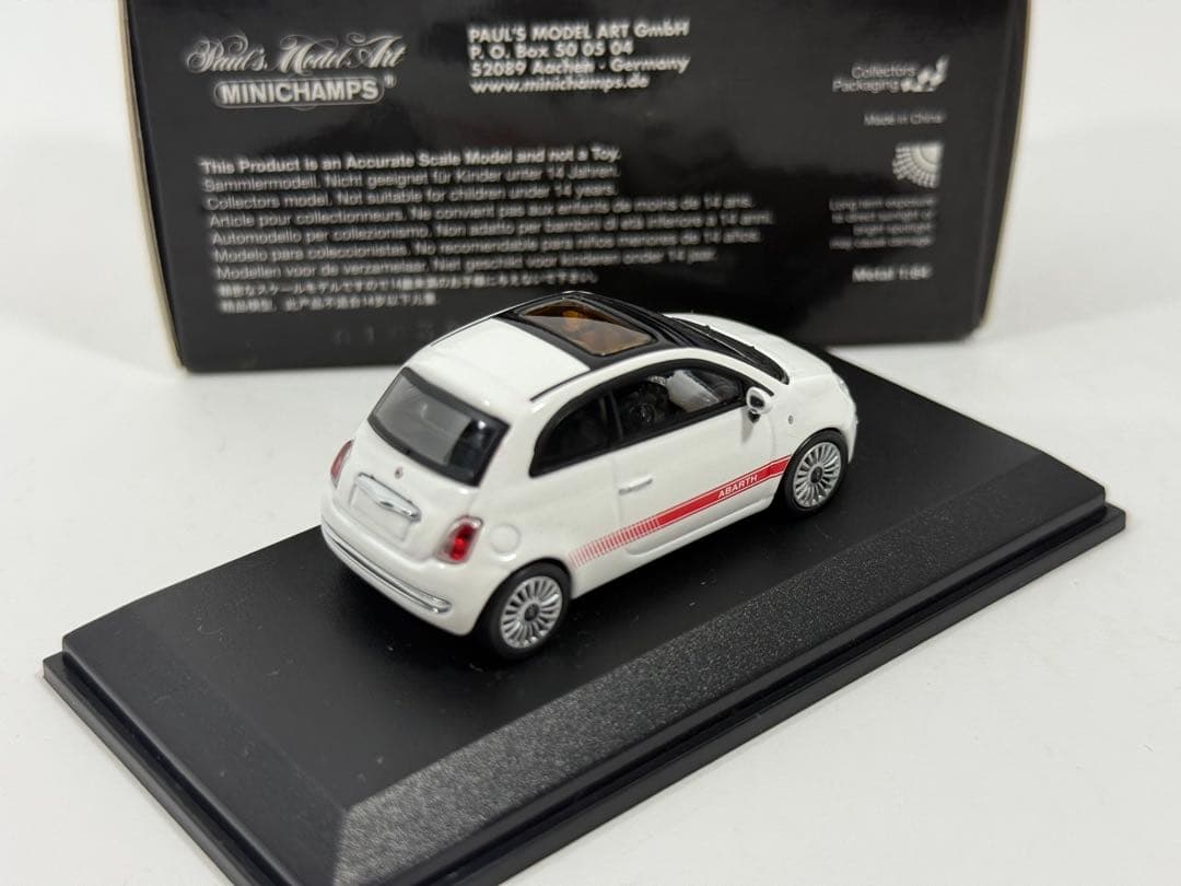 1/43 フィアット 500 アバルト 2007 白 Fiat Abarth