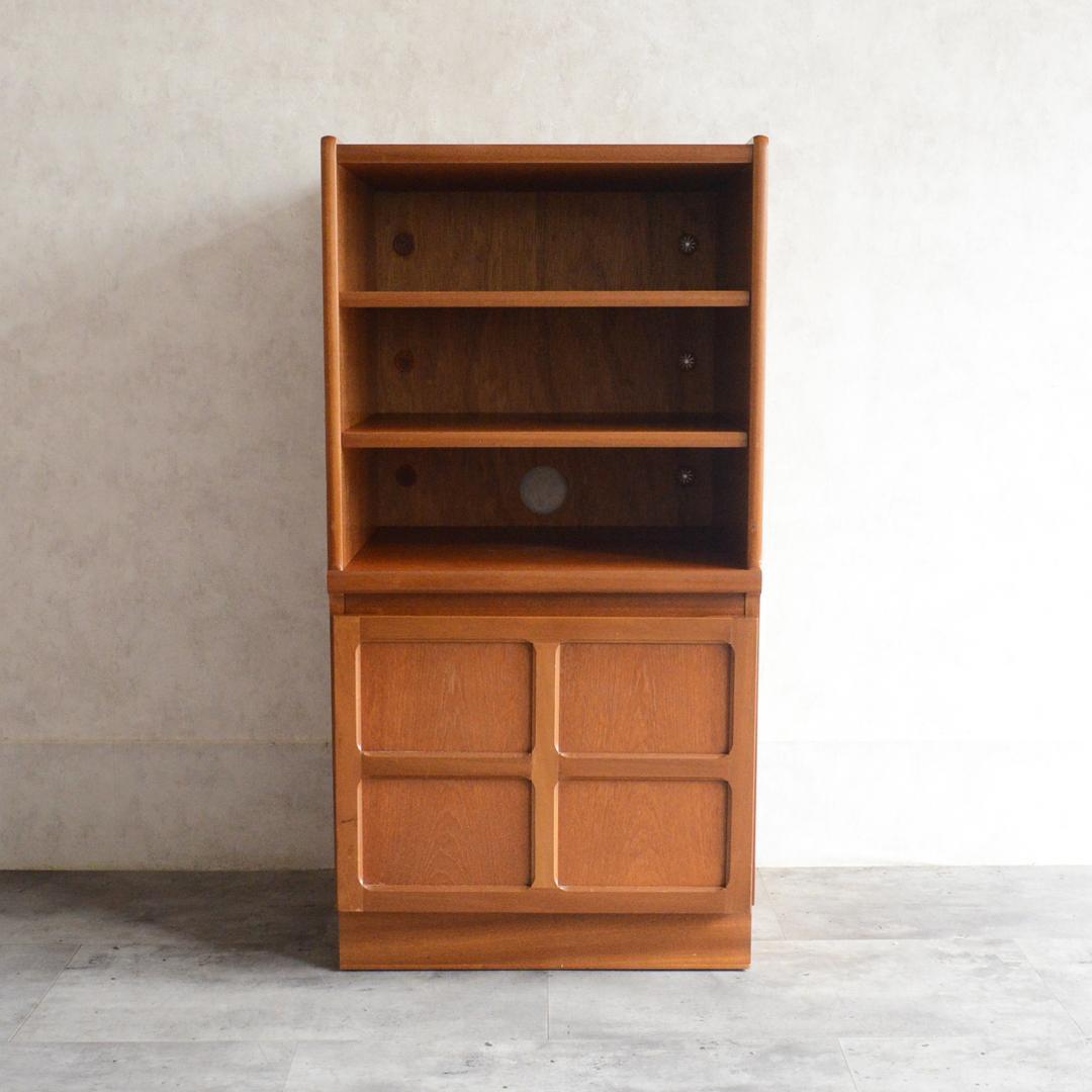 Nathan ヴィンテージ チーク オーディオラック レコードキャビネット