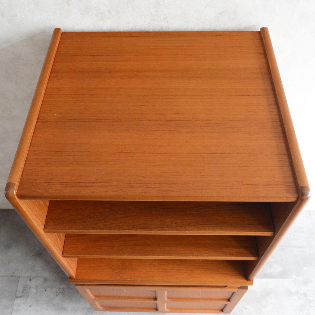 Nathan ヴィンテージ チーク オーディオラック レコードキャビネット