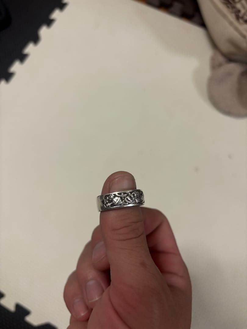 ジャスティンデイビス　925シルバー 彫刻リング