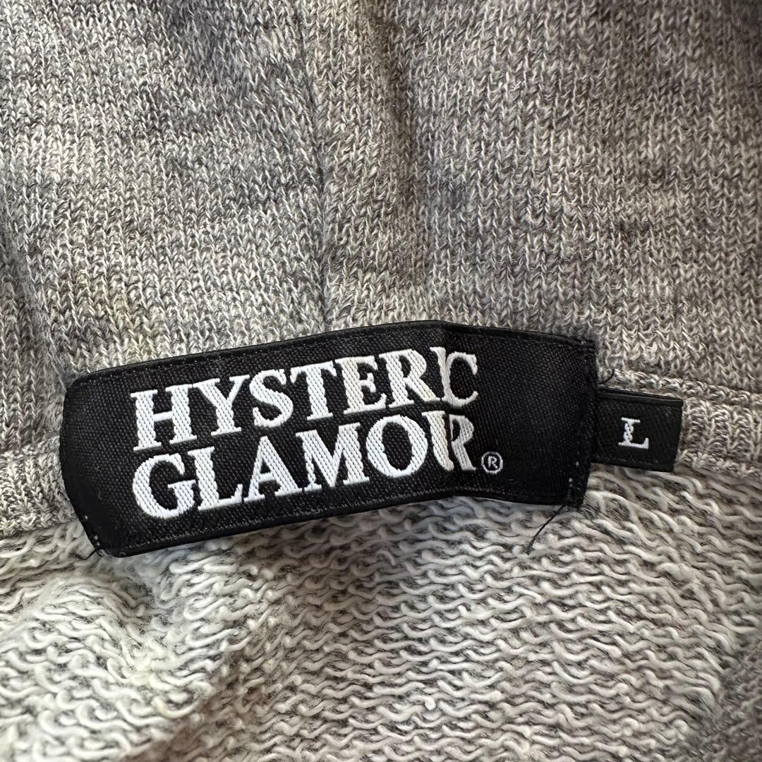 HYSTERIC GLAMOUR フルジップ パーカー ヒスガール グレー