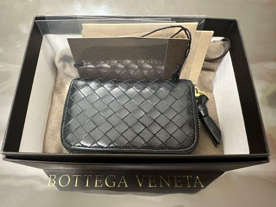 ★【極美品】ボッテガヴェネタ ケース ラム／ネロブラック／ゴールド✨✨✨4️⃣