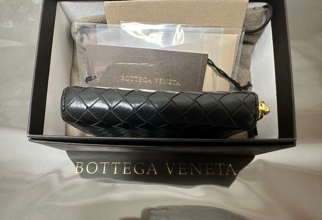 ★【極美品】ボッテガヴェネタ ケース ラム／ネロブラック／ゴールド✨✨✨4️⃣