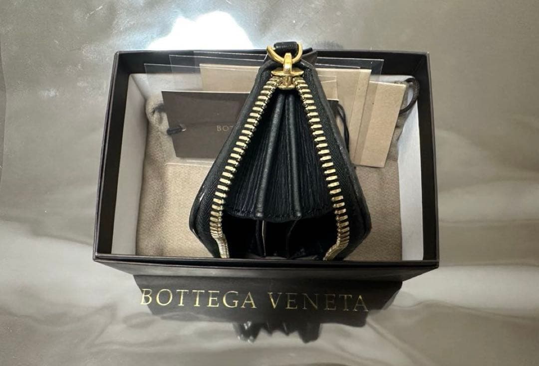 ★【極美品】ボッテガヴェネタ ケース ラム／ネロブラック／ゴールド✨✨✨4️⃣