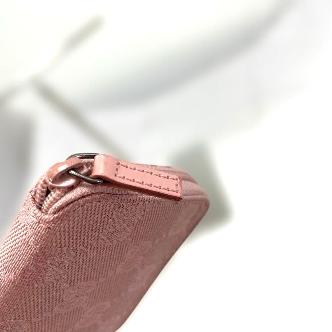 新品　グッチ GUCCI ケース 小銭入れ ピンク GG キャンバス 本革