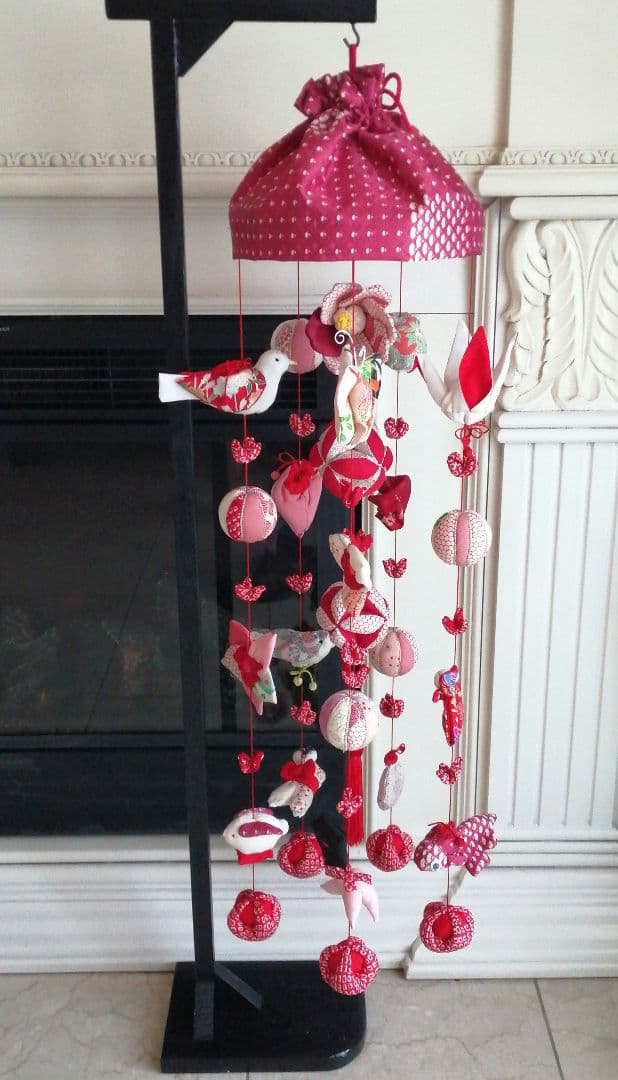吊るし雛　吊るし飾り　ちりめん細工　ハンドメイド　ひな祭り　節句　 ✿台付✿