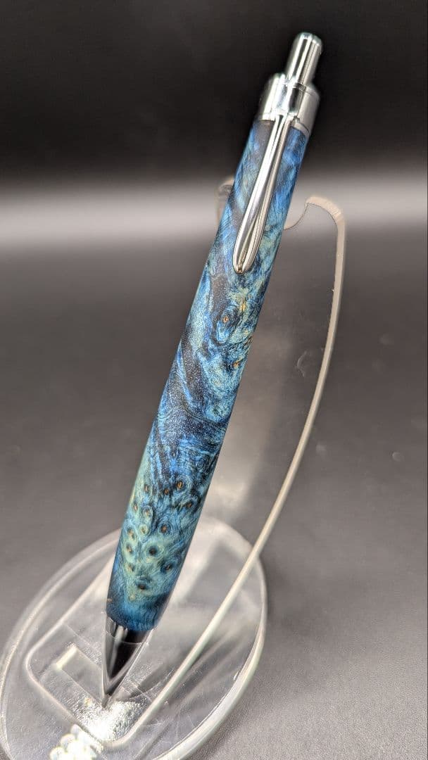 396ペン工房翌檜　スタビライズドウッドバーチバール　木軸シャーペン　ボールペン