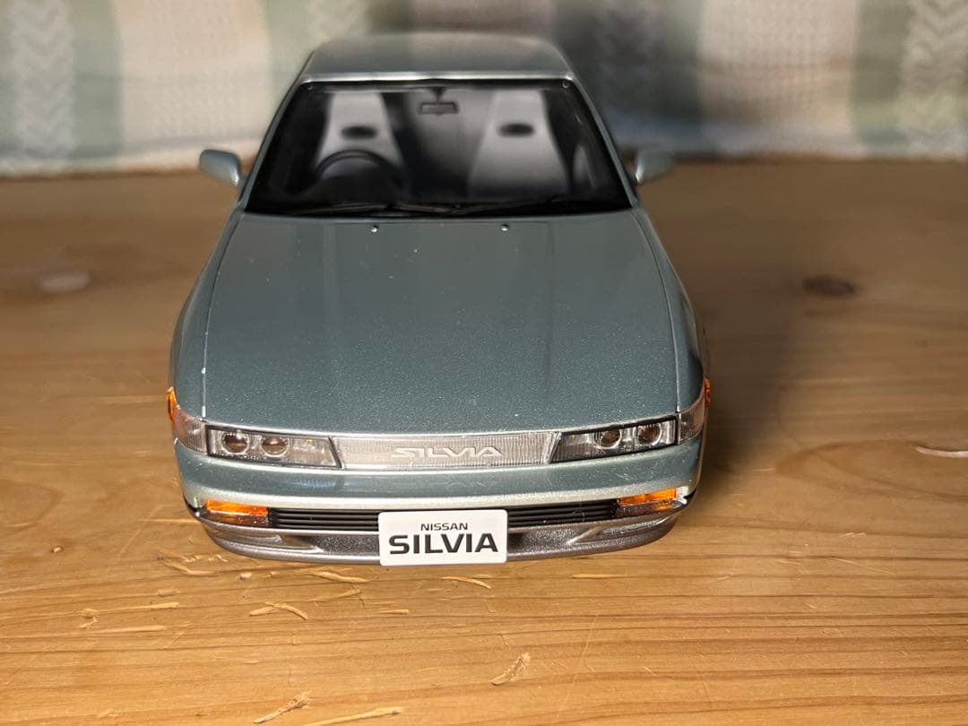 【激レア】京商　S13シルビア　ライムグリーン　1/18