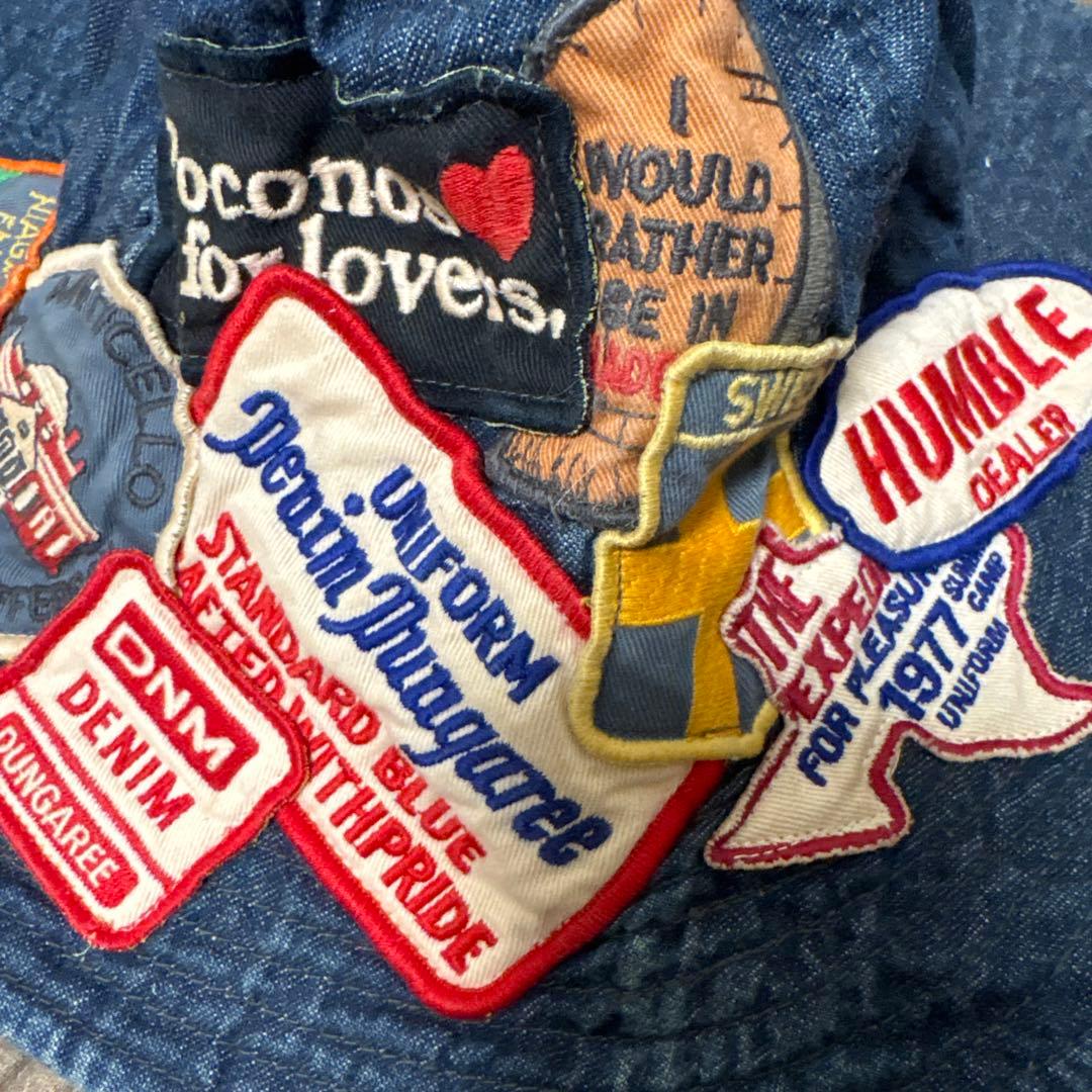 レア　デニムパッチハット 日本製　未使用　美品