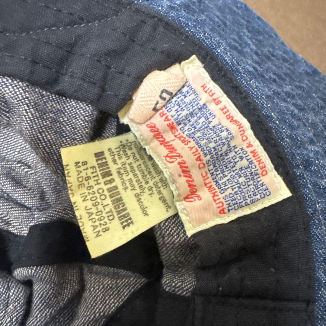 レア　デニムパッチハット 日本製　未使用　美品