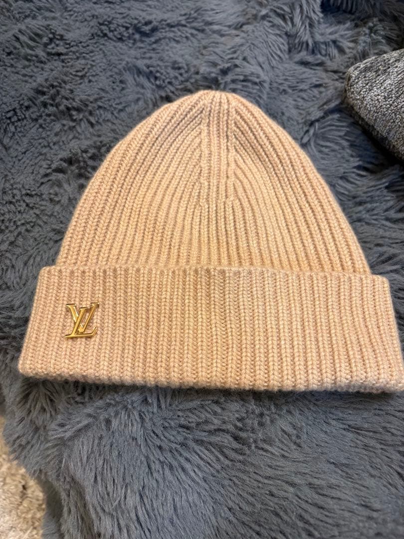 う*さ様 ルイヴィトンニット帽　ベージュ