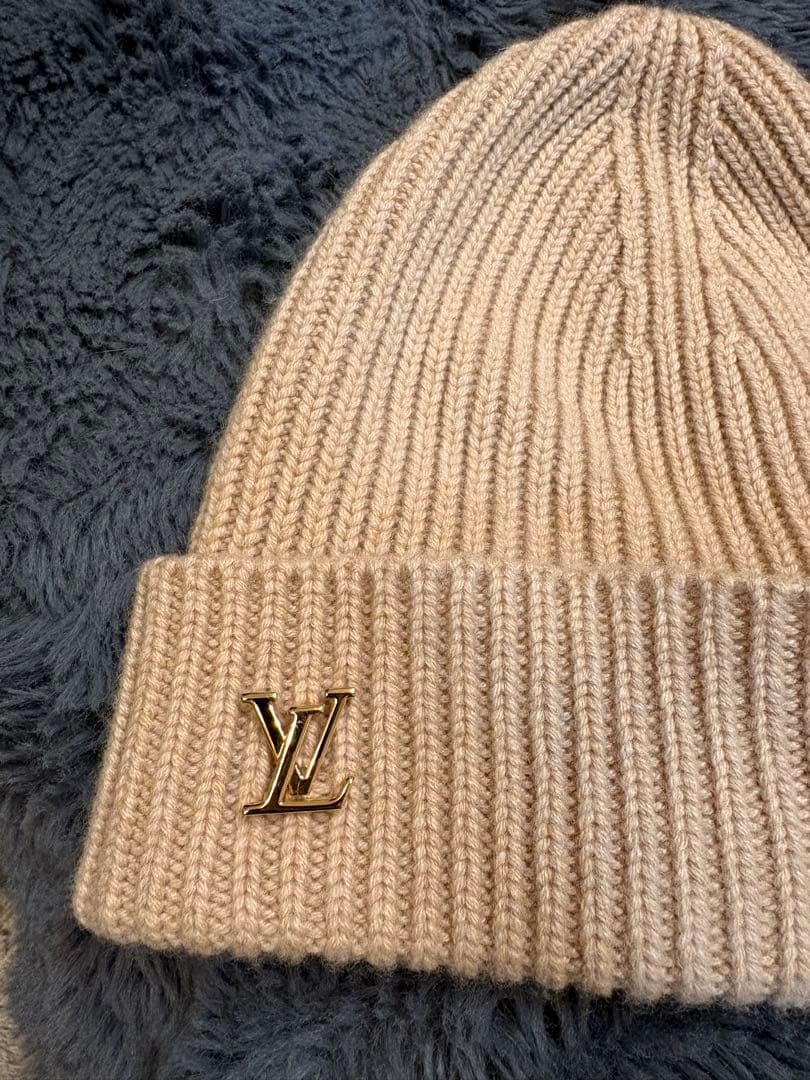 う*さ様 ルイヴィトンニット帽　ベージュ