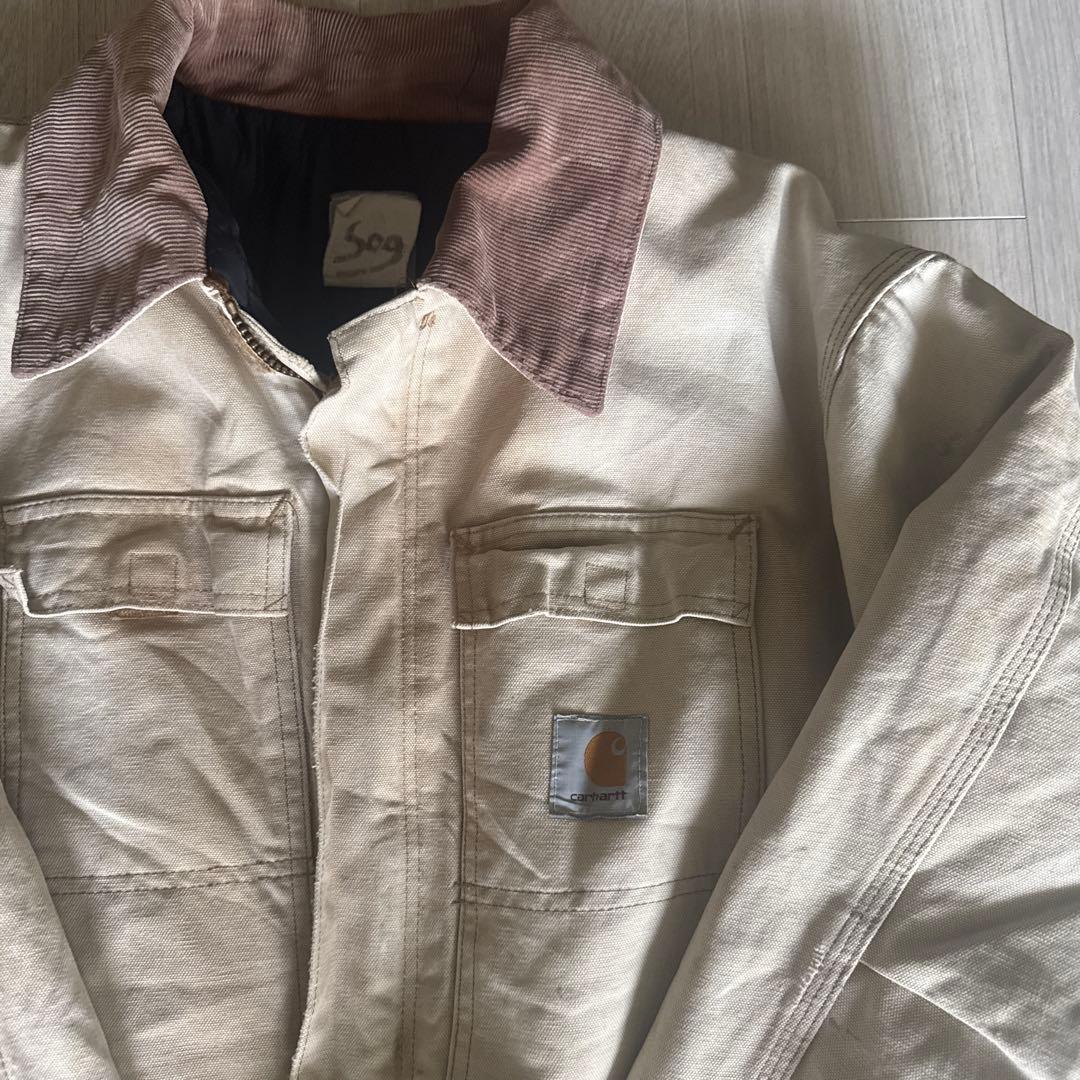 こ*う様 Carhartt カーハート ダックジャケット ベージュ ブランケット