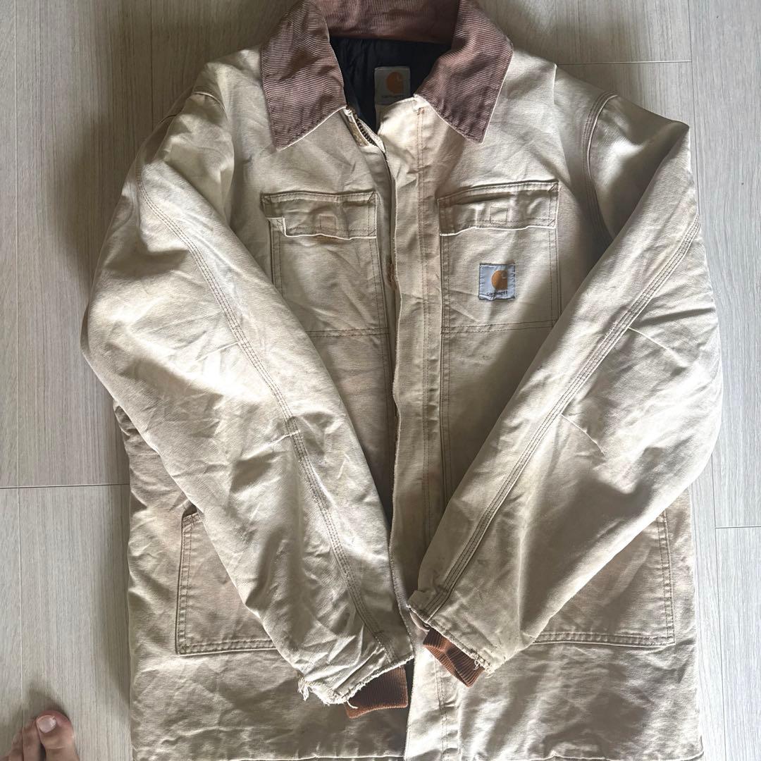 こ*う様 Carhartt カーハート ダックジャケット ベージュ ブランケット