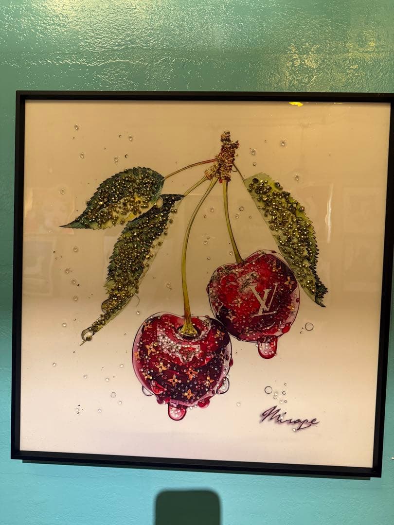 ルイ・ヴィトン チェリー グリッターアート