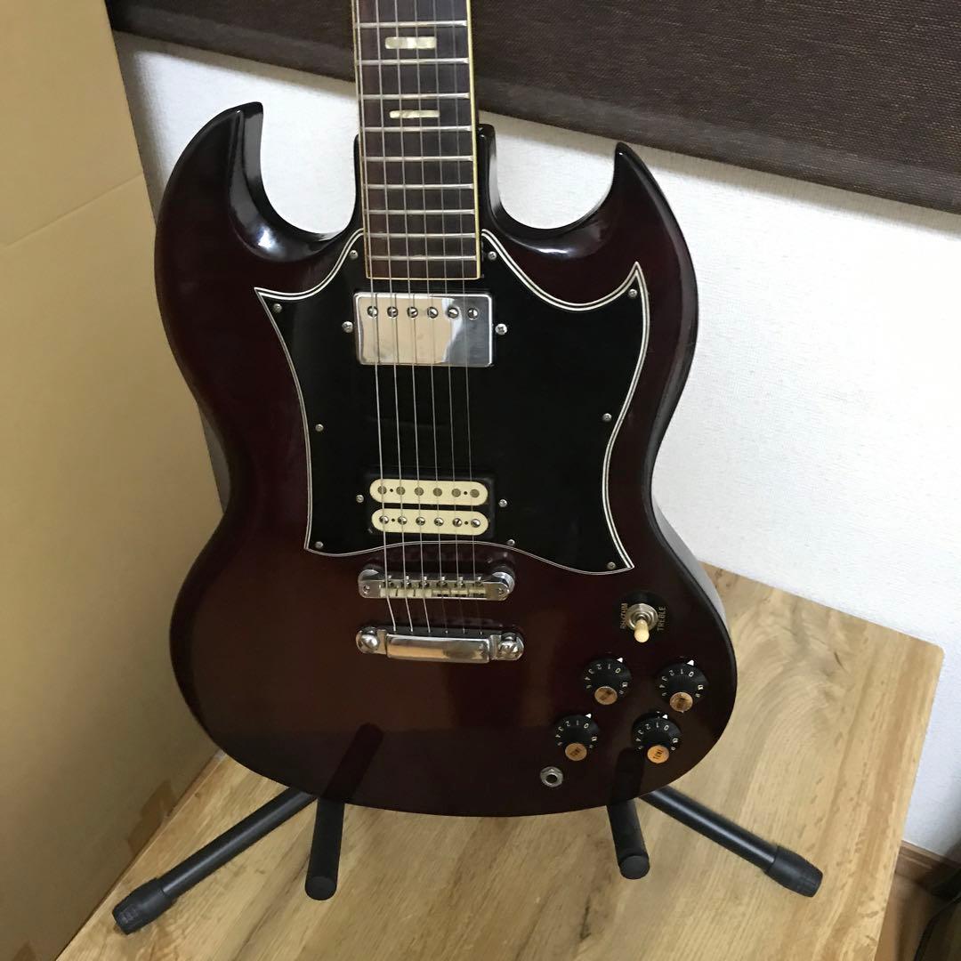 ジャパンビンテージ 2ハム搭載 SGタイプ Morris エレキギター 中古品