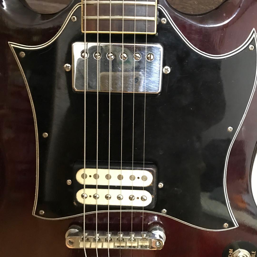 ジャパンビンテージ 2ハム搭載 SGタイプ Morris エレキギター 中古品