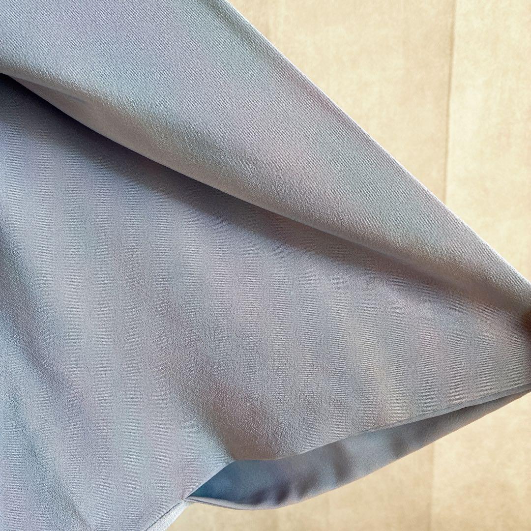 色無地　フルセット　着物　正絹　グラデーション　一つ紋　アクア　J7