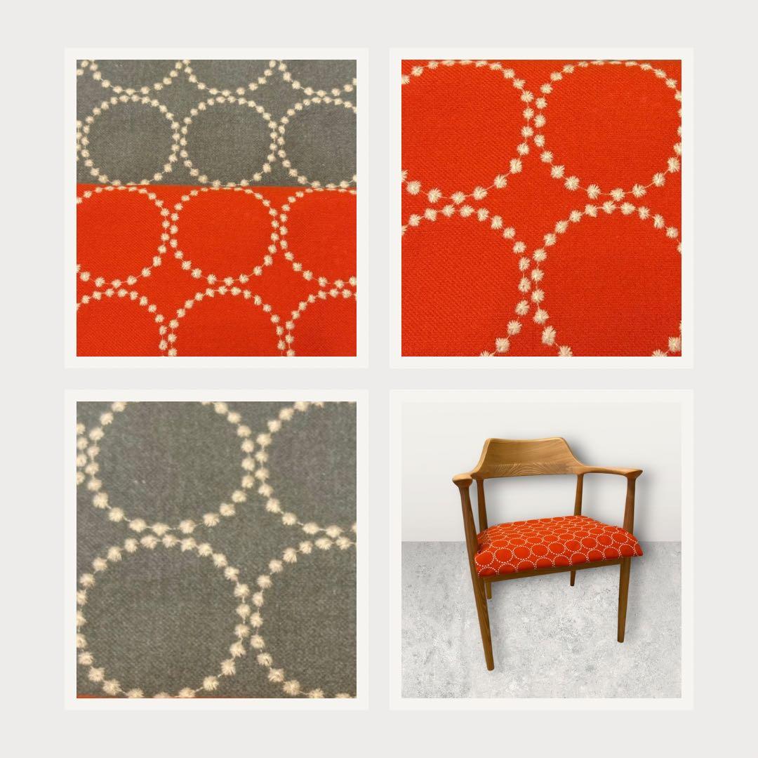 ミナペルホネン生地使用スツール　イス　オットマン チェア　インテリア　家具