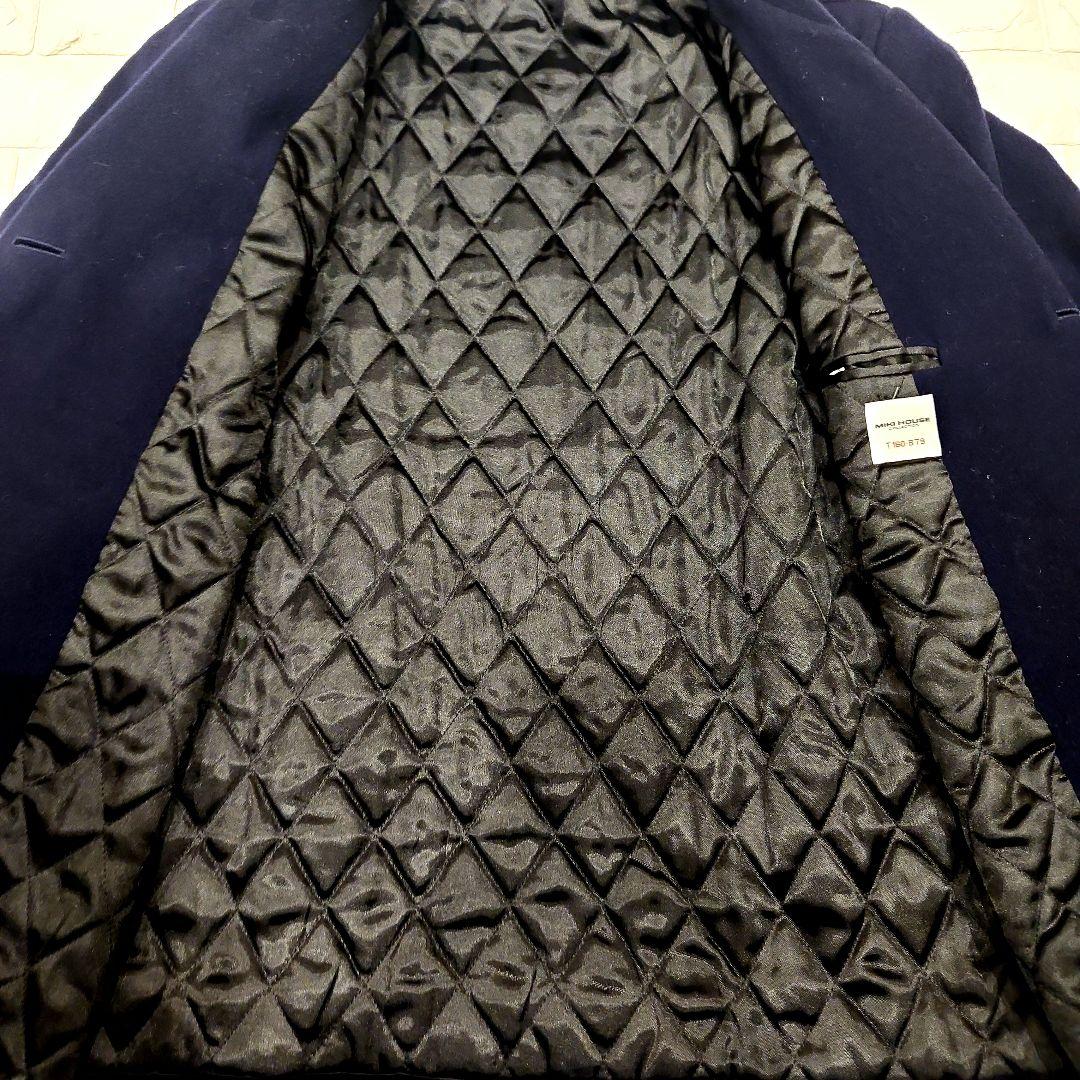 美品✨ミキハウス コート ネイビー　160cm　受験　ユニセックス　日本製