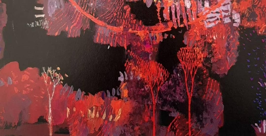 早川義孝、「秋物語」、希少画集の額装画、四季、風景、人気作品