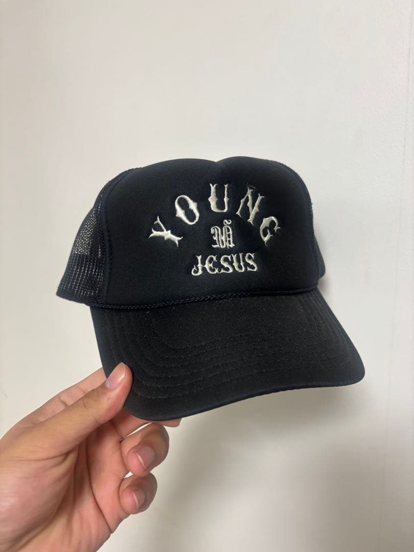 YOUNG JESUS メッシュキャップ ブラック